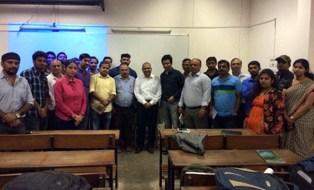 Ganesh Shankar and his class of IIoT Entrepreneurs at IISc