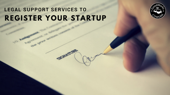 Legal support services to register your startup