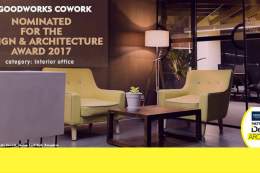 GoodWorks CoWork nominated for the NDTV Design & Architecture Award 2017