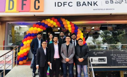 Our CEO – Vishwas Mudagal inaugurates the IDFC Bank Branch in Whitefield