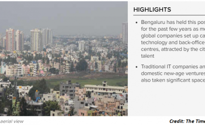 Bengaluru is the largest office market in Asia-Pacific