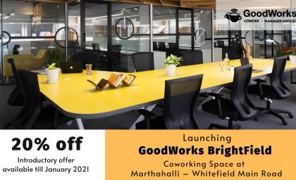 Launching GoodWorks Brightfield at Marthahalli – Whitefield Main Road