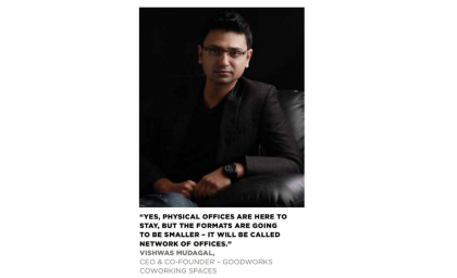 Vishwas Mudagal – Co-founder GoodWorks CoWorking Spaces Got Featured in Realty+ Magazine