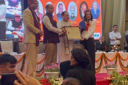 Sonia Sharma honoured by BJP National President JP Nadda & Himachal Pradesh CM Thakur