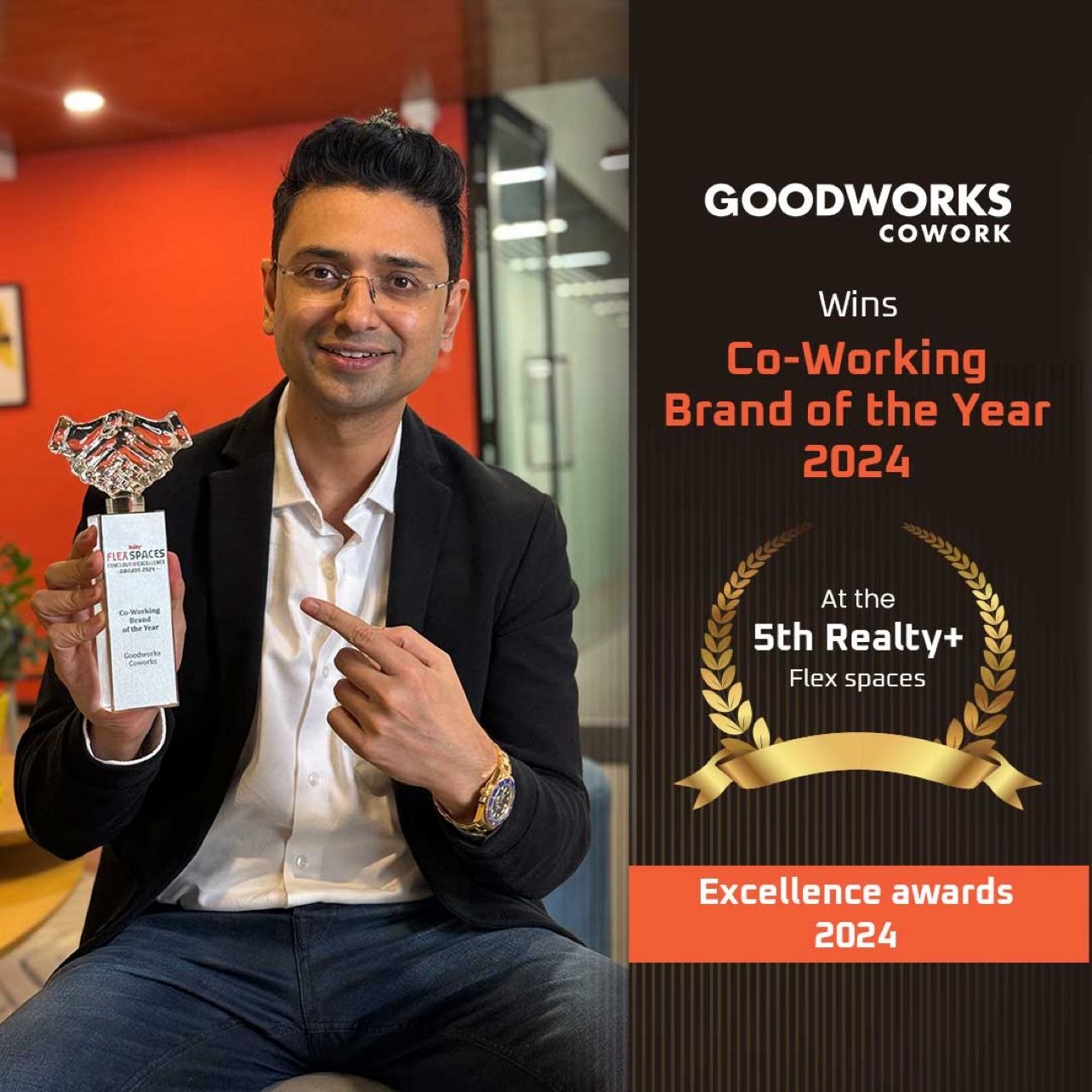 GoodWorks Cowork Won Coworking Brand of the Year 2024