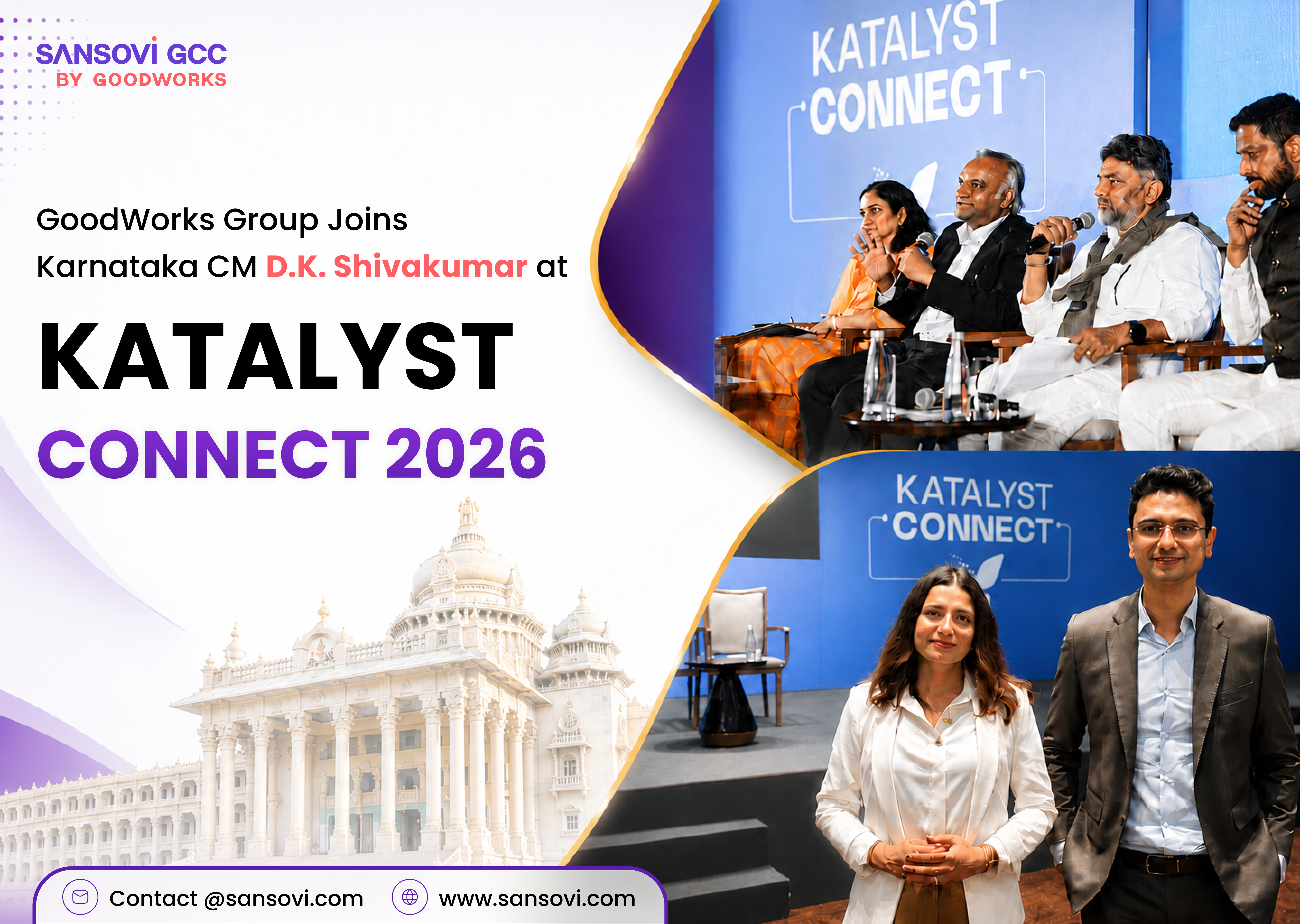 GoodWorks Group Meets Karnataka CM D.K. Shivakumar at KATALYST CONNECT